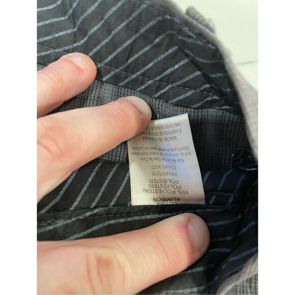 Fox Racing Plaid Check Black Grey Shorts Sz 32 - Picture 8 of 9